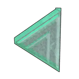 Glass Slanted Triangular Roof