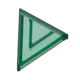 Glass Slanted Corner Roof (Inverted)