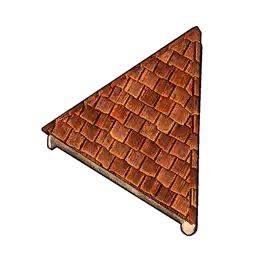 Wooden Slanted Triangular Roof